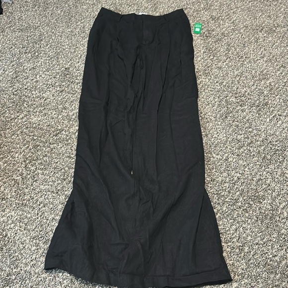 NWT! GAP Black Easy Wide-Leg Linen-Blend Trouser - ALL TALL SIZES 💎 - Picture 5 of 11